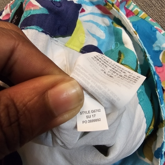 J. Crew Vibrant Watercolor Floral Boho Seaside Skirt with Waist Tie Size 4 - Picture 5 of 8